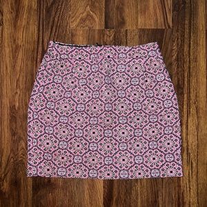 J. Crew Pink Pattern Skirt